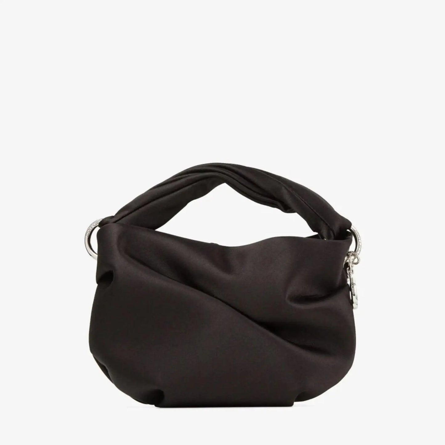 Bonny Satin Bag in Black Handbags JIMMY CHOO - LOLAMIR