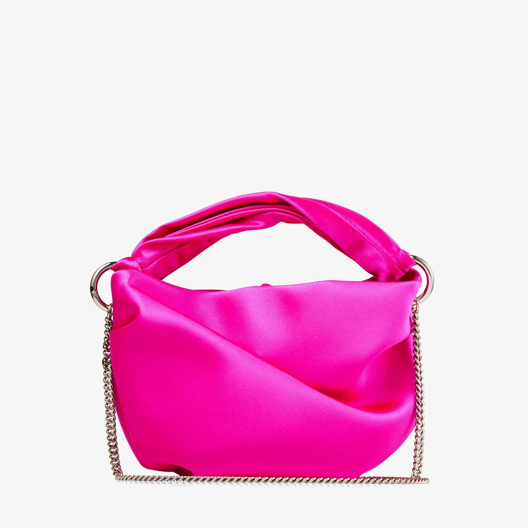 Bonny Satin Bag in Fuchsia Handbags JIMMY CHOO - LOLAMIR