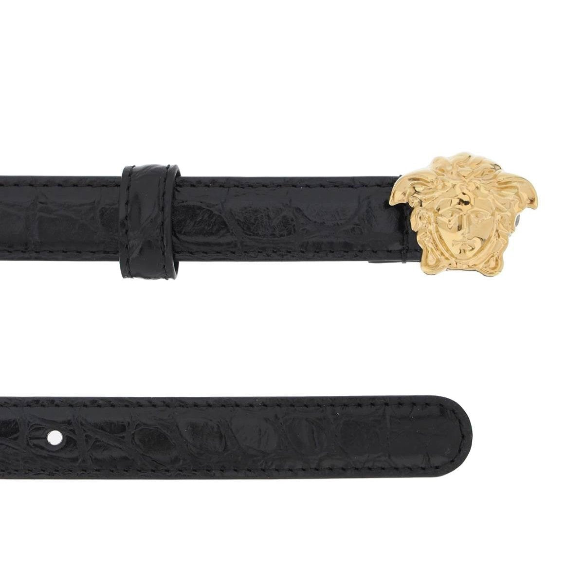 La Medusa Croco-Embossed Belt