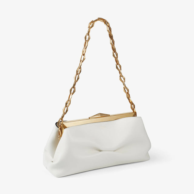 Diamond Frame Clutch Bag in Latte Handbags JIMMY CHOO - LOLAMIR