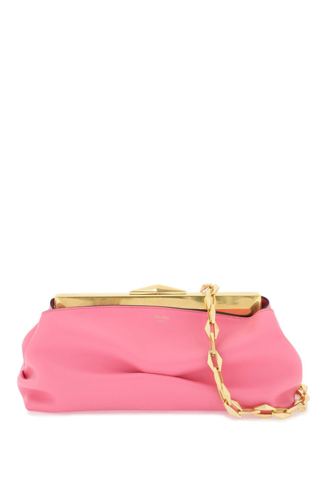 Diamond Frame Clutch Bag in Candy Pink