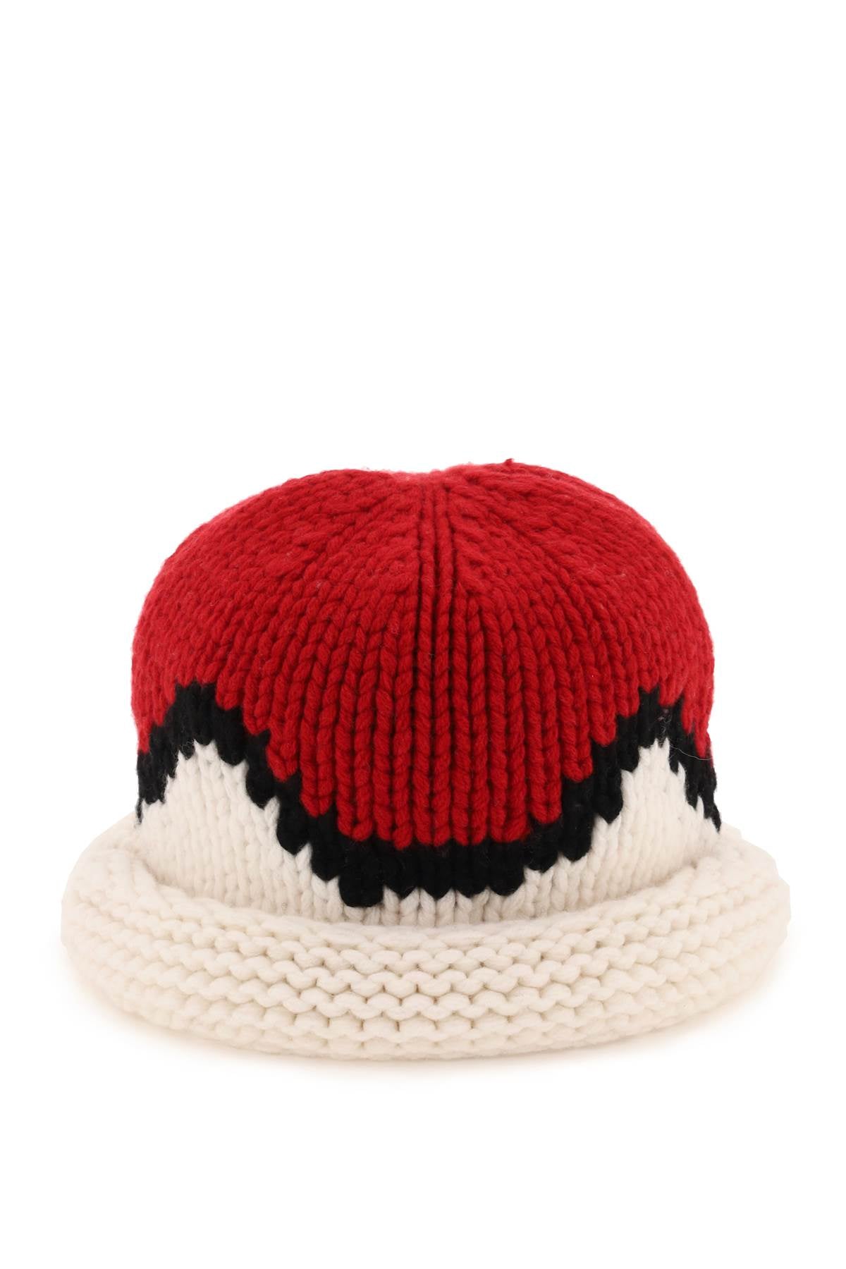 Kenzo jacquard knit beanie hat Hats Kenzo - LOLAMIR