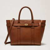 Small Zipped Bayswater in Oak Handbags MULBERRY - LOLAMIR