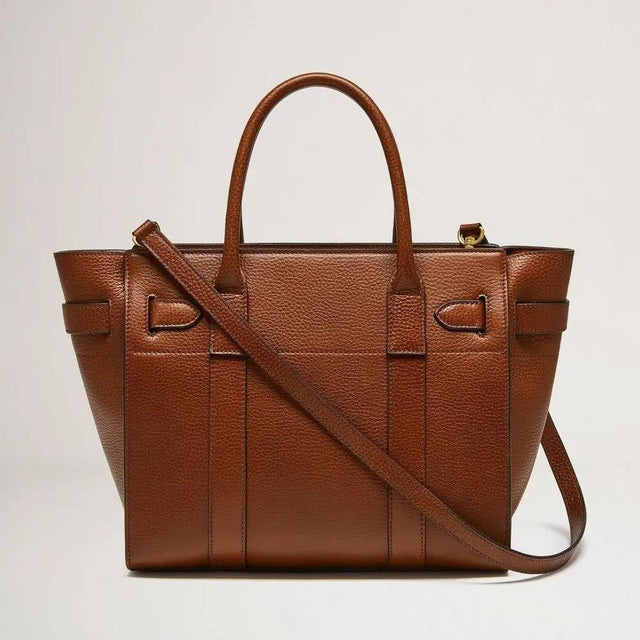 Small Zipped Bayswater in Oak Handbags MULBERRY - LOLAMIR