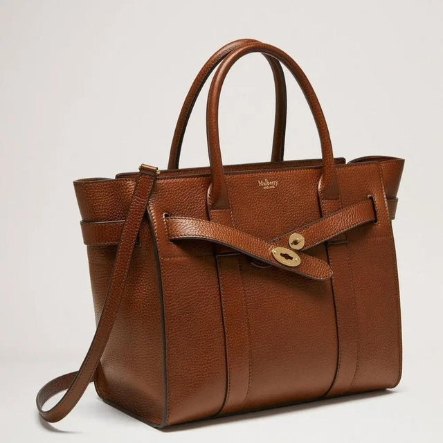 Small Zipped Bayswater in Oak Handbags MULBERRY - LOLAMIR