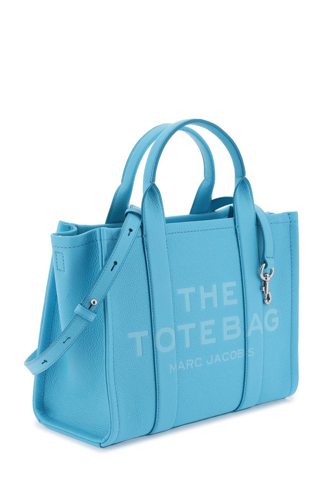 The Leather Medium Tote Bag in Light Blue