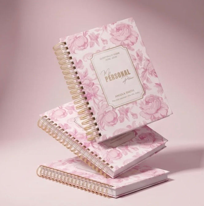 Quarterly - Dreamy Peonies - Daily Spiral Planner - Pink - view 2