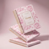 Quarterly | Dreamy Peonies | Daily Spiral Planner | Pink