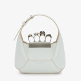 The Jewelled Hobo Mini Bag in Ivory Handbags ALEXANDER MCQUEEN - LOLAMIR