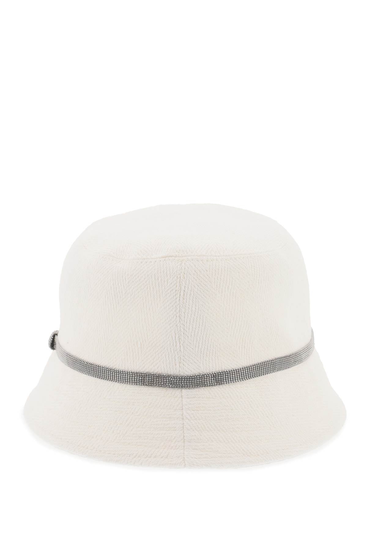 Shiny Band Bucket Hat With