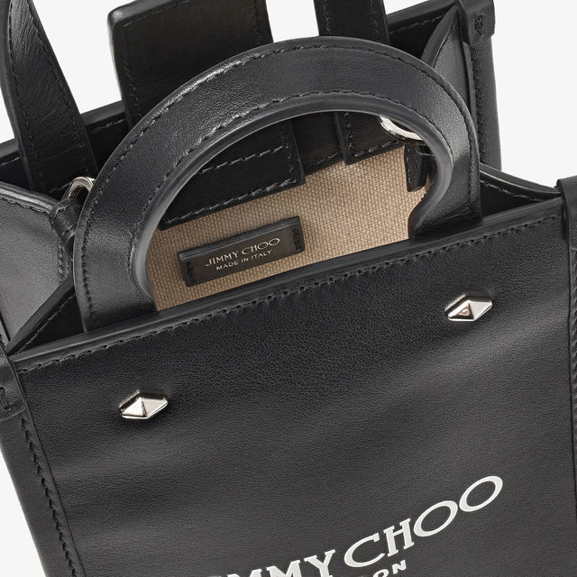 Mini N/S Tote Bag in Black Handbags JIMMY CHOO - LOLAMIR