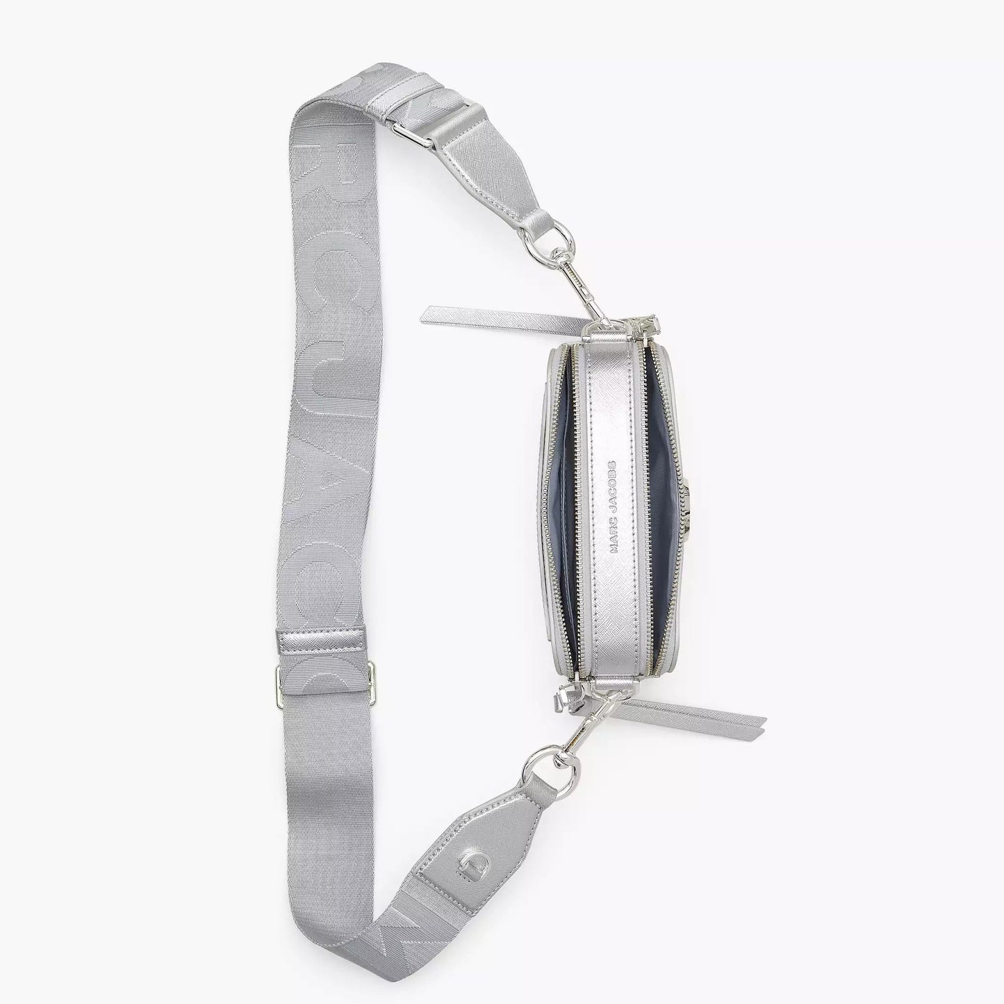 The Metallic Snapshot DTM Camera Bag in Silver Handbags MARC JACOBS - LOLAMIR
