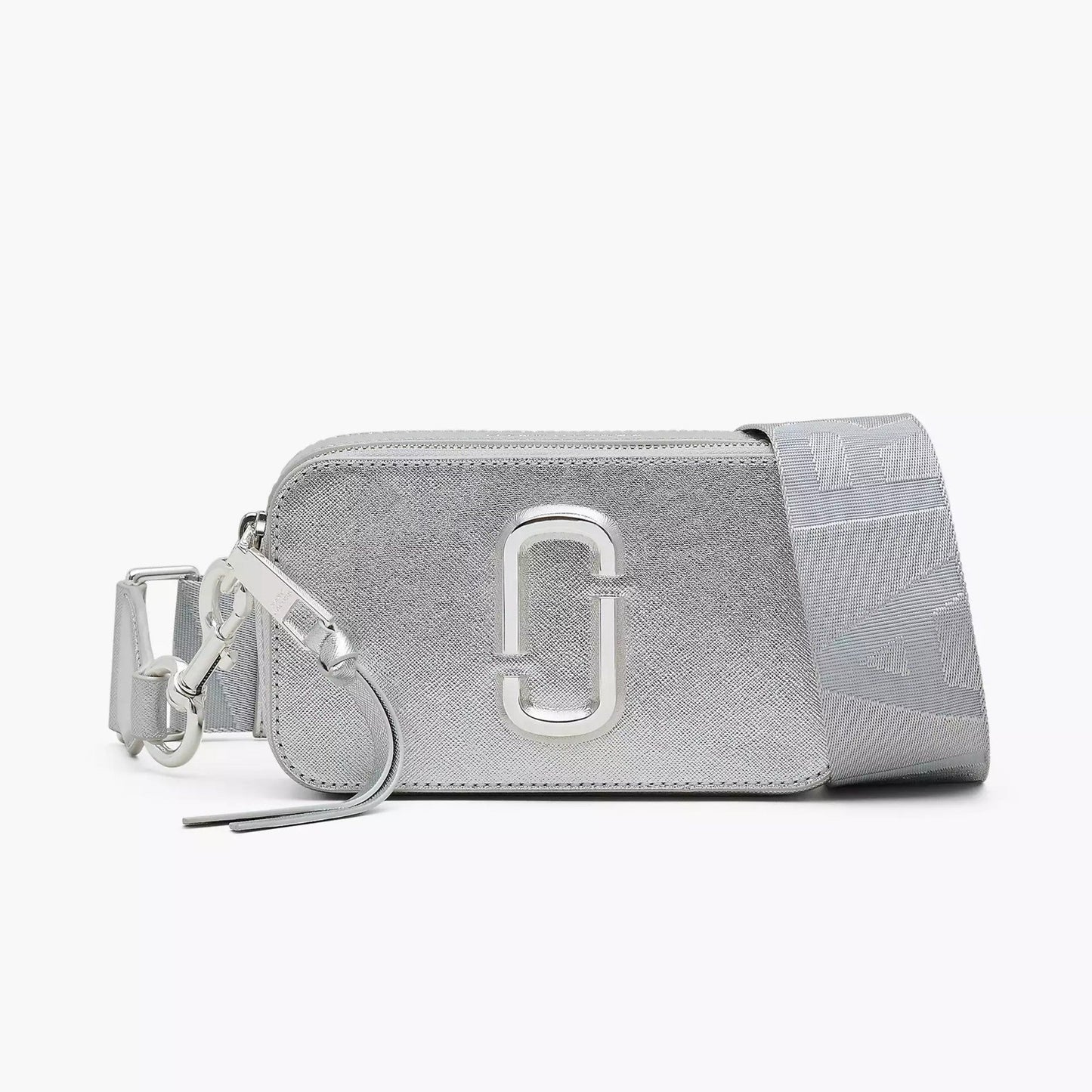 The Metallic Snapshot DTM Camera Bag in Silver Handbags MARC JACOBS - LOLAMIR