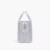 The Monogram Metallic Mini Tote Bag in Silver Handbags MARC JACOBS - LOLAMIR