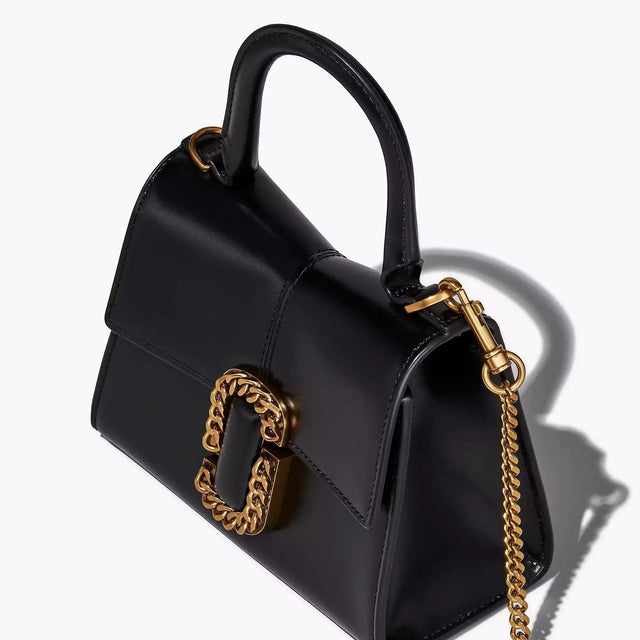 The St. Marc Mini Top Handle in Black Handbags MARC JACOBS - LOLAMIR
