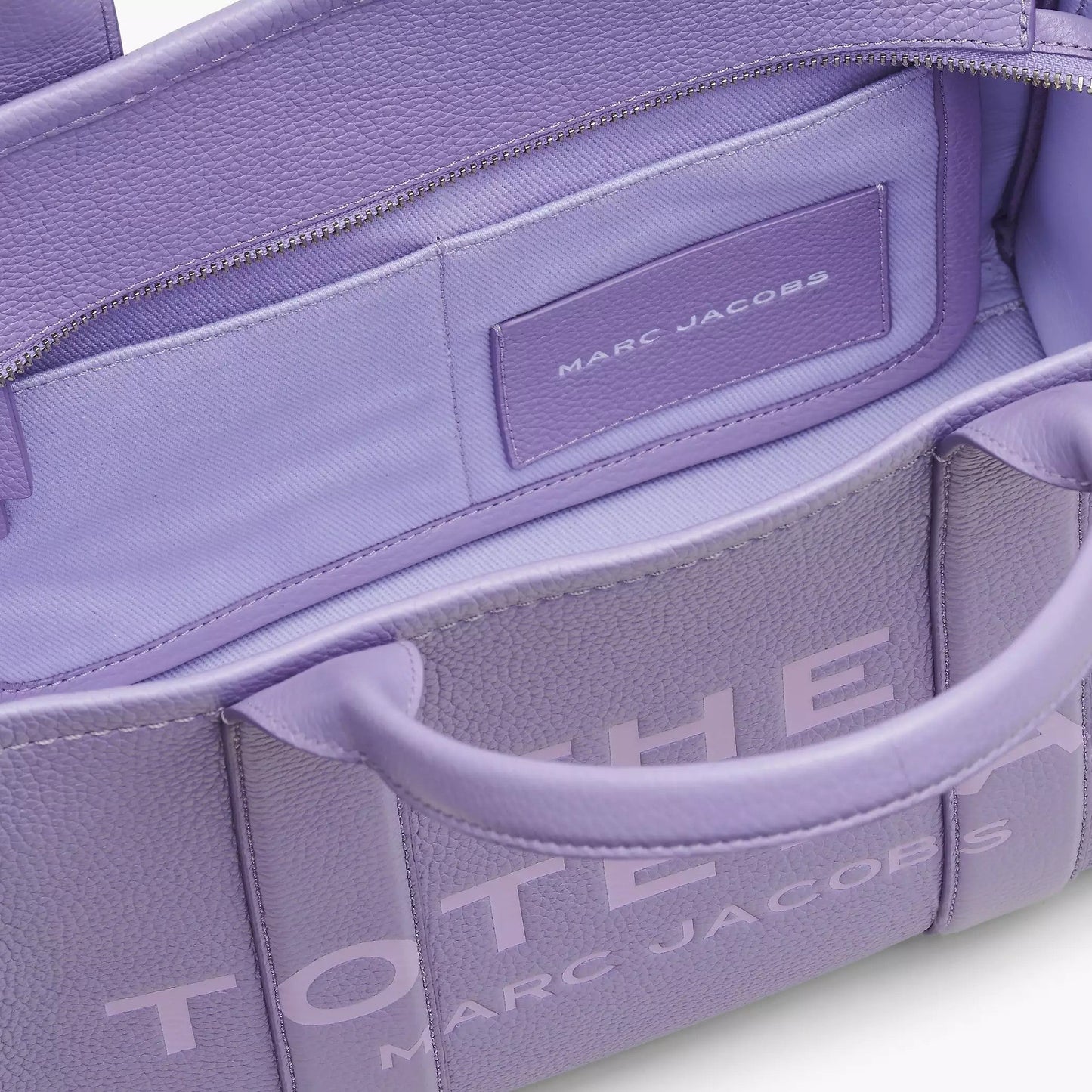 The Leather Medium Tote Bag in Lavender Handbags MARC JACOBS - LOLAMIR