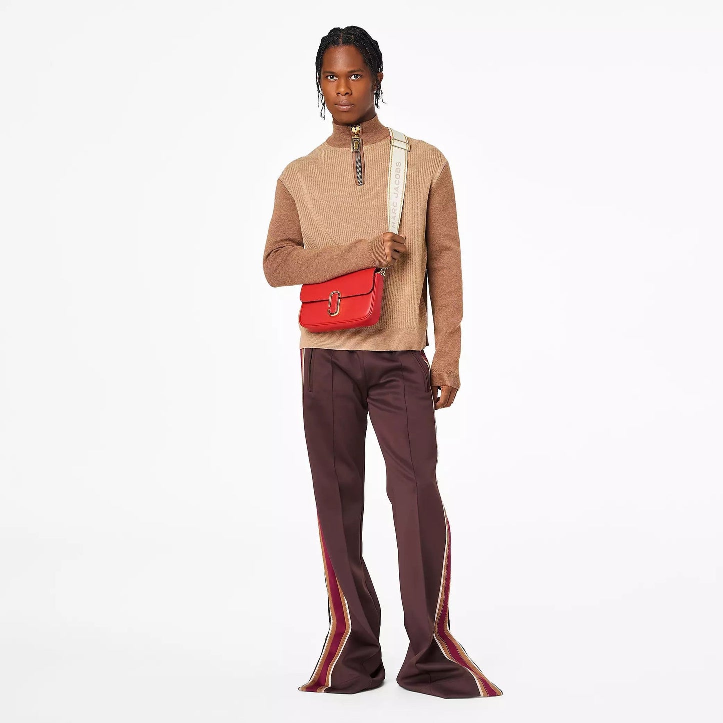 The J Marc Shoulder Bag in Red Handbags MARC JACOBS - LOLAMIR