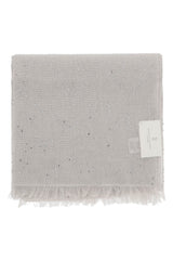 Cashmere And Silk Scarf in Grey