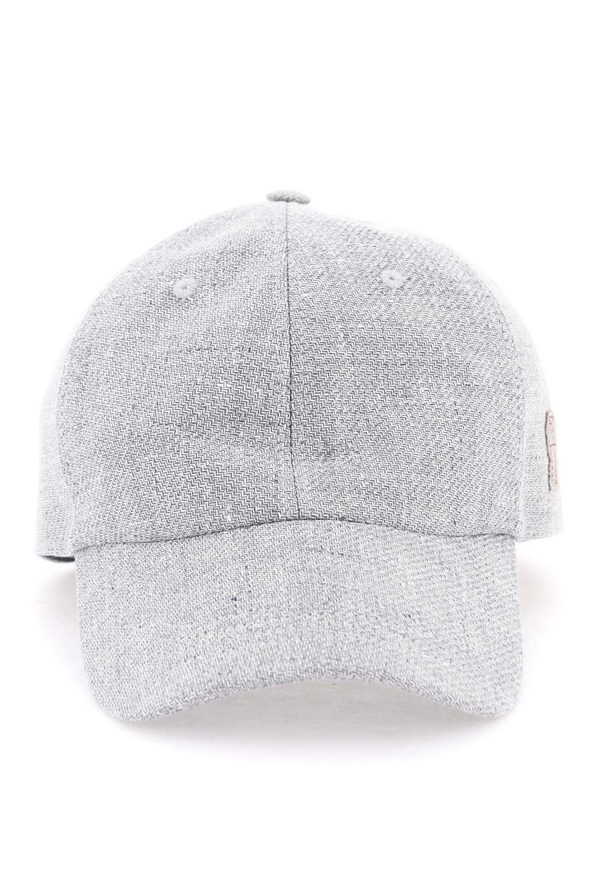 Diagonal Linen Wool And Silk Baseball Cap