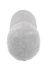 Diagonal Linen Wool And Silk Baseball Cap