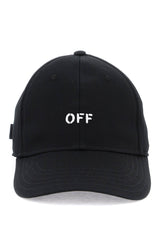 Baseball Cap With Off Logo in Black