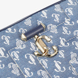 Avenue Quilted Camera bag in Denim JC Monogram Handbags JIMMY CHOO - LOLAMIR