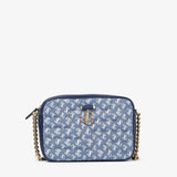 Avenue Quilted Camera bag in Denim JC Monogram Handbags JIMMY CHOO - LOLAMIR