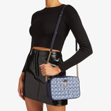 Avenue Quilted Camera bag in Denim JC Monogram Handbags JIMMY CHOO - LOLAMIR