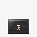 Avenue Clutch Bag in Smooth Black Handbags JIMMY CHOO - LOLAMIR