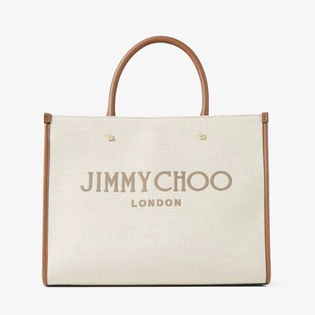 Avenue M Tote Bag in Natural/Tan Handbags JIMMY CHOO - LOLAMIR