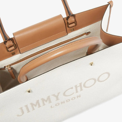 Avenue M Tote Bag in Natural/Tan Handbags JIMMY CHOO - LOLAMIR
