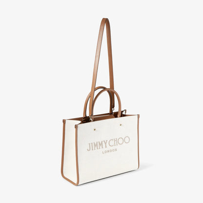 Avenue M Tote Bag in Natural/Tan Handbags JIMMY CHOO - LOLAMIR