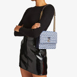 Avenue Quad Quilted Bag in Denim JC Monogram Handbags JIMMY CHOO - LOLAMIR