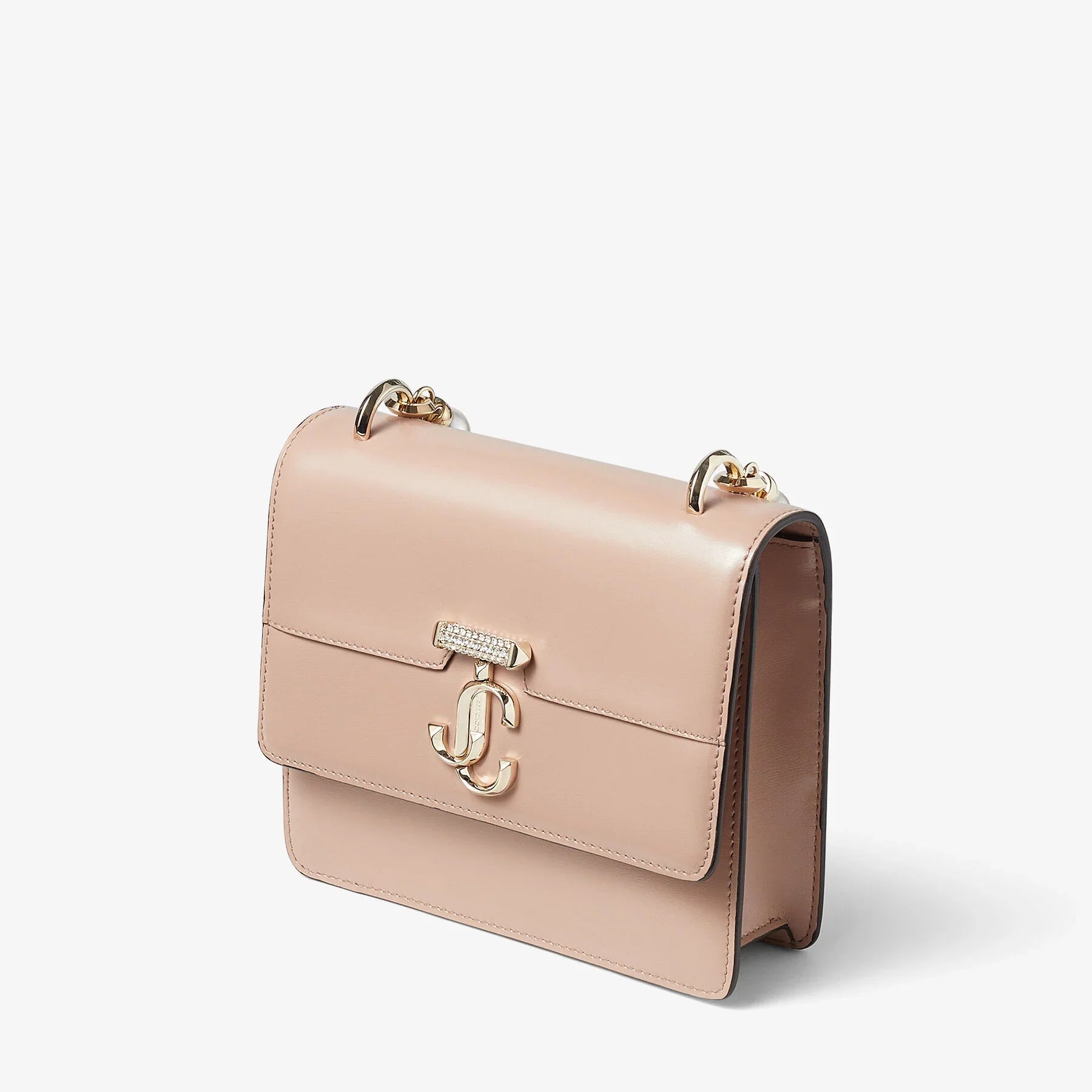 Avenue Quad XS Bag in Smooth Ballet Pink Handbags JIMMY CHOO - LOLAMIR