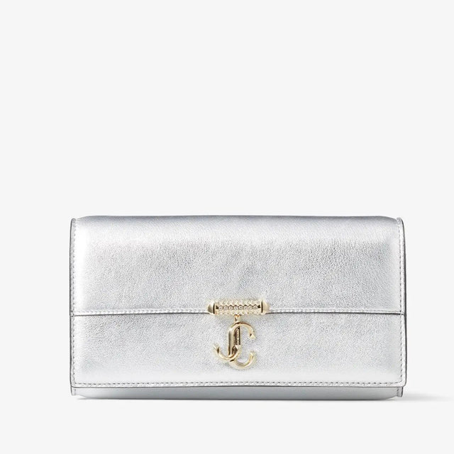 Avenue Wallet W/Chain in Silver Handbags JIMMY CHOO - LOLAMIR