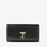 Avenue Wallet W/Chain in Smooth Black Handbags JIMMY CHOO - LOLAMIR