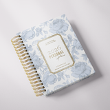 DAILY | Dreamy Peonies | Spiral Planner | Custom Start Month | Blue