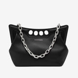 The Peak Small in Black Handbags ALEXANDER MCQUEEN - LOLAMIR