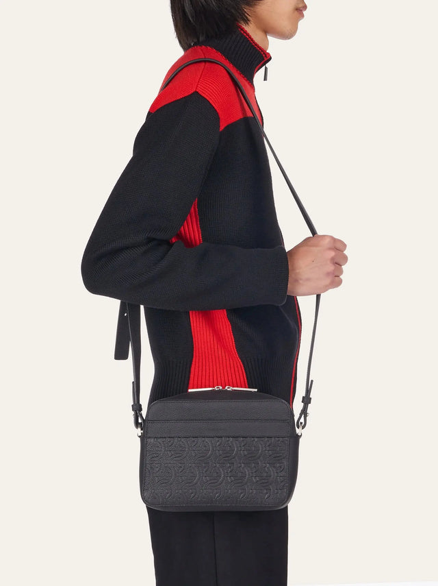 Iconic Crossbody Bag in Black Handbags FERRAGAMO - LOLAMIR
