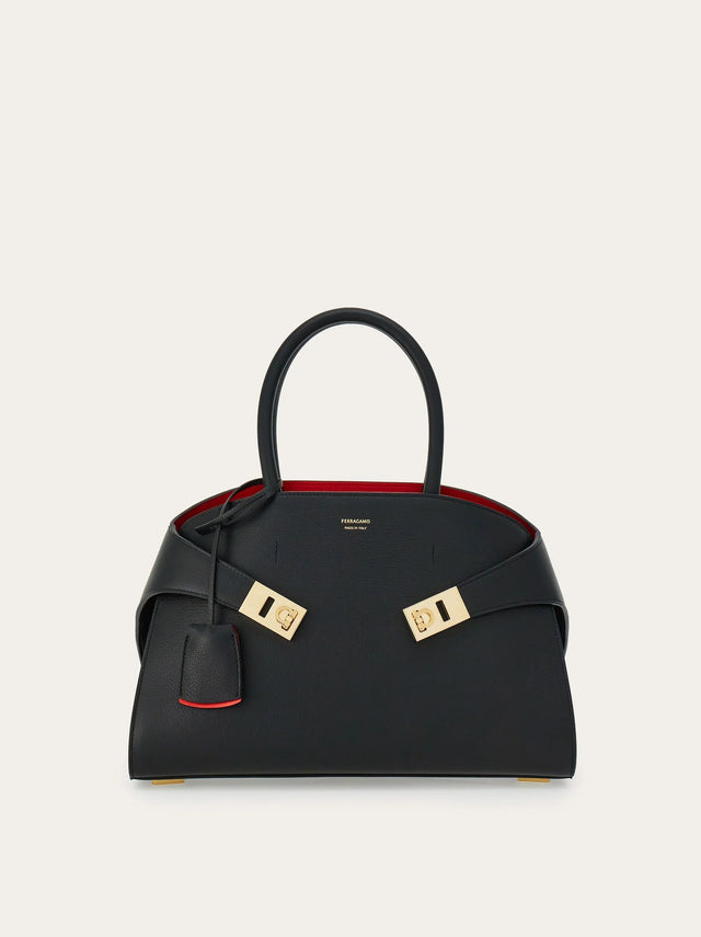 Hug handbag (S) in Black Handbags FERRAGAMO - LOLAMIR