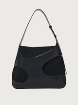 Hobo Large Shoulder bag with cut-out detailing in Black Handbags FERRAGAMO - LOLAMIR