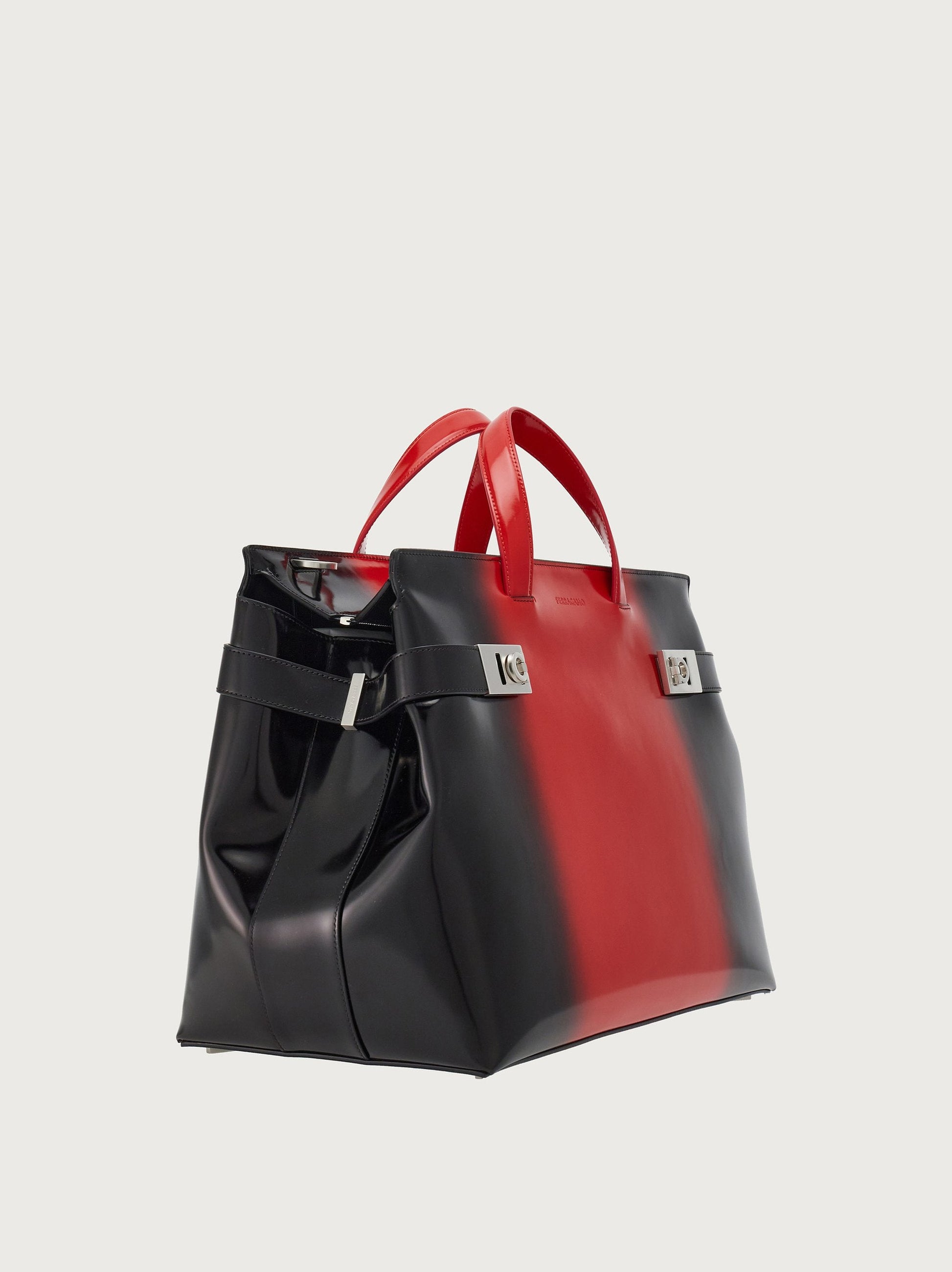 Tote bag with airbrushing in Black/Red Handbags FERRAGAMO - LOLAMIR