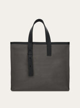 Tote Bag with Signature Logo (M) in Grey Handbags FERRAGAMO - LOLAMIR