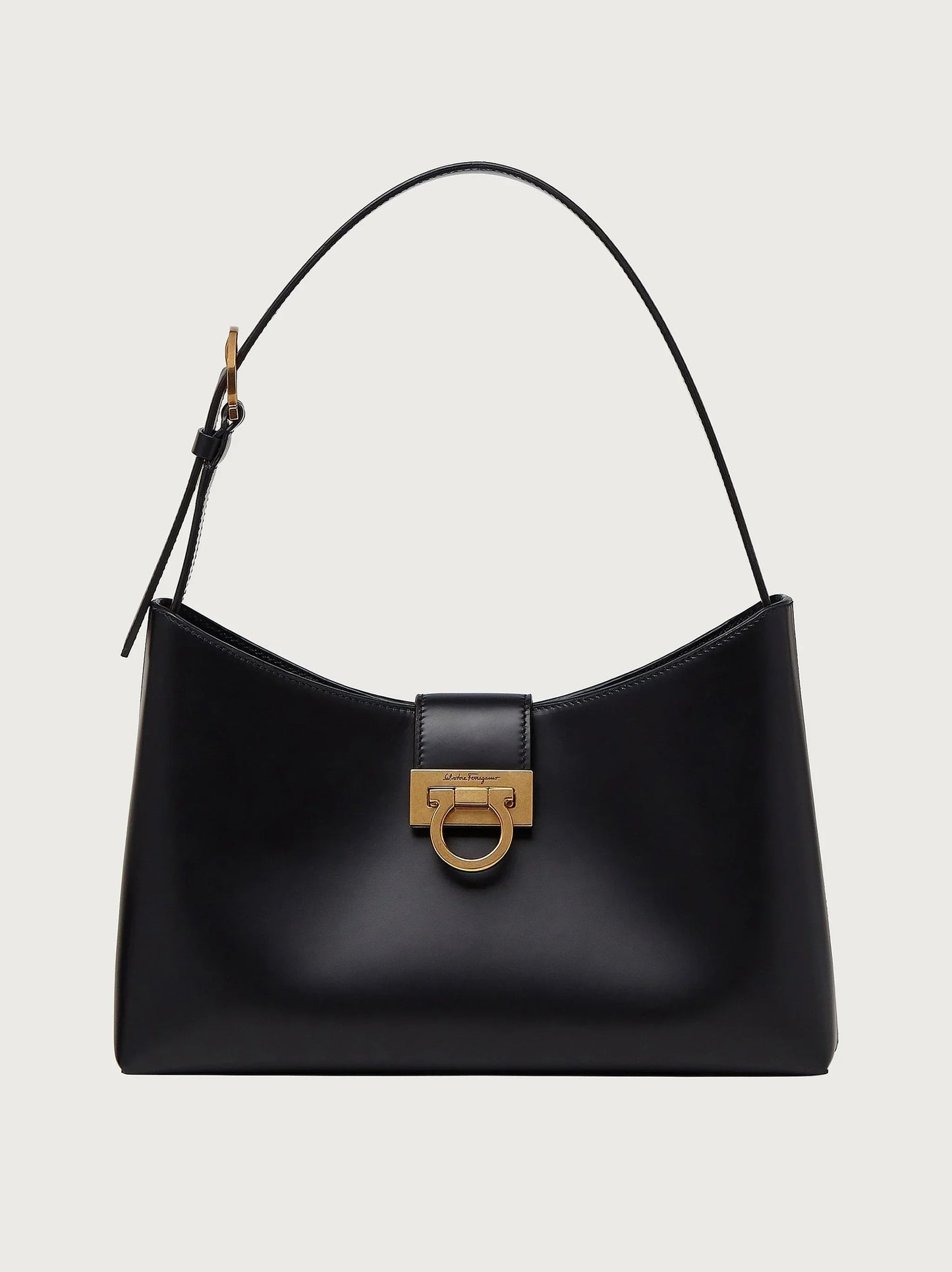 Trifolio Shoulder Bag in Black Handbags FERRAGAMO - LOLAMIR
