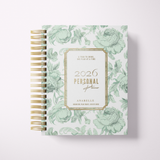 Floral design planner with '2026 Personal Planner' text on a white background