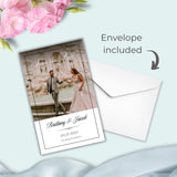 Personalized Save the Date Magnet  Custom Wedding Photo Magnet with Envelope | Elegant Keepsake by LolaMir Designs - Modern