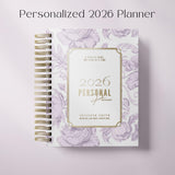 Dreamy Peonies | Daily Spiral Planner |  Custom Start Month |Pink