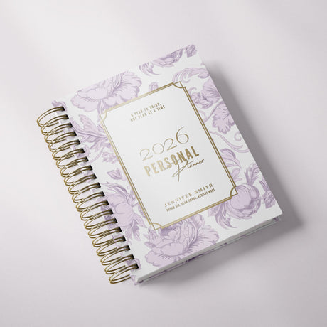 Dreamy Peonies | Daily Spiral Planner |  Custom Start Month |Pink