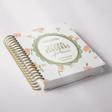 Flowing Flowers | Weekly Spiral Planner | Green