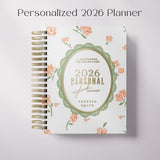 Flowing Flowers | Weekly Spiral Planner | Green